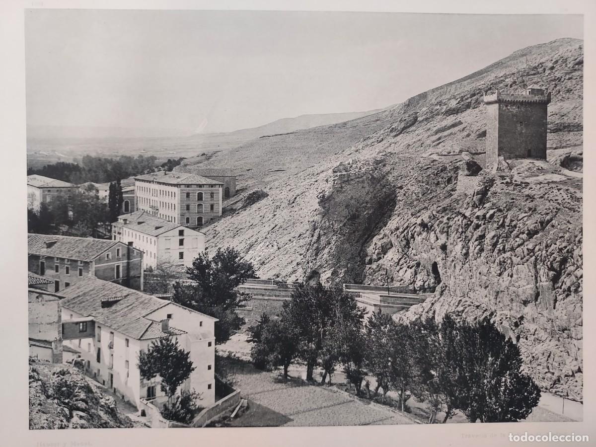 Arte: Fototipia a&ntilde;o 1892: ALHAMA DE ARAGON. BA&Ntilde;OS SAN ROQUE Y TERMAS. Espa&ntilde;a Ilustrada. Hauser Menet