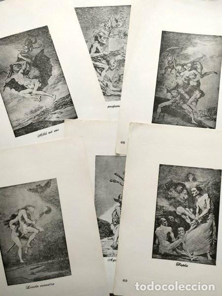 Arte: 6 l&aacute;minas de los Caprichos de Goya. Numeradas de la n&uacute;mero 65 a la n&uacute;mero 70