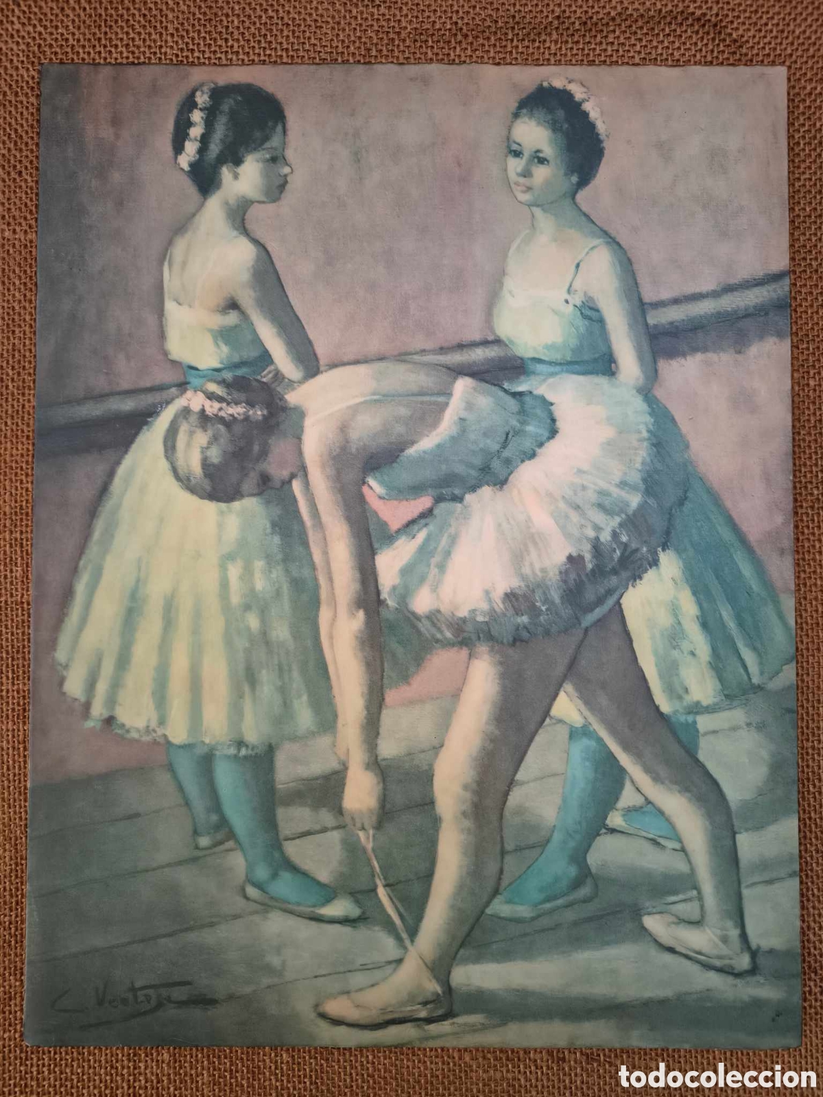 Arte: L&aacute;mina de Bailarinas enmarcada - Foto 1