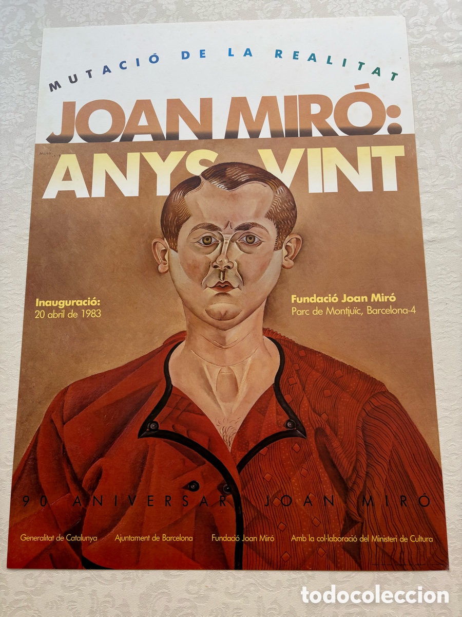Arte: Cartel litogr&aacute;fico de Exposici&oacute;n Joan Mir&oacute;