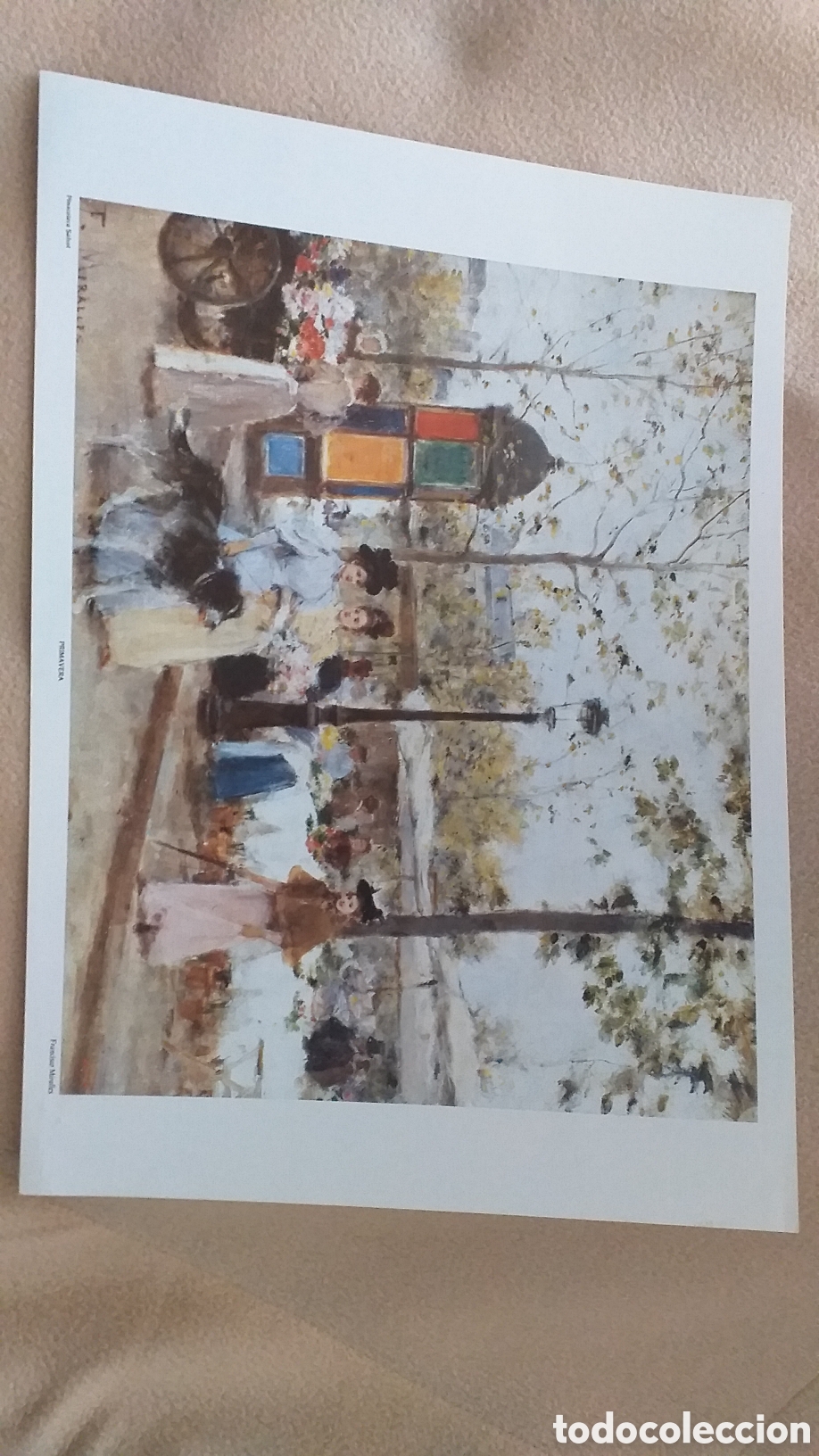 Arte: L&aacute;mina antigua del pintor FRANCISCO MIRALLES. Mide 26,5 x 36,5 cm. Total