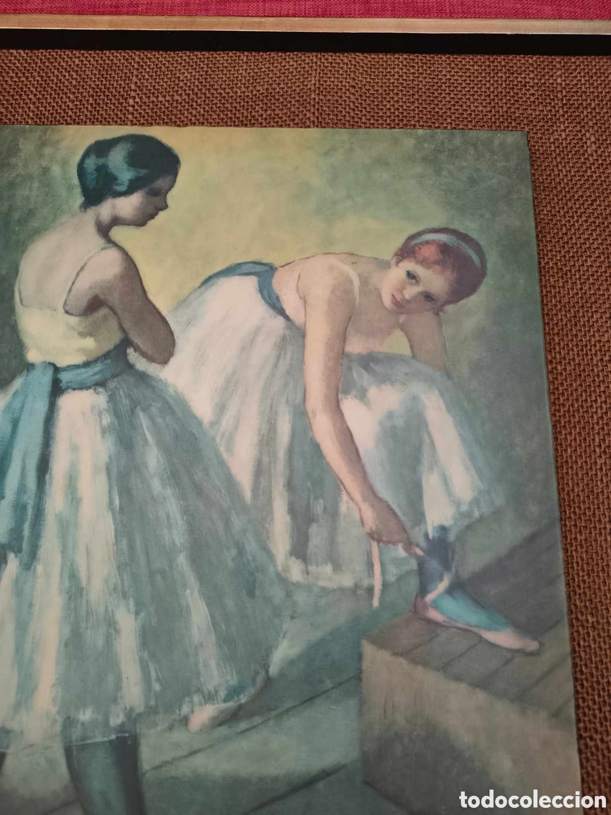 Arte: L&aacute;mina de Bailarinas enmarcada - Foto 2