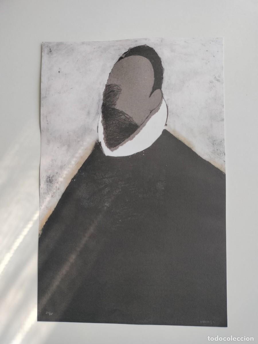 Arte: L&Aacute;MINA DE 40X26 DEL GRABADO DE MANOLO VALD&Eacute;S, &rdquo;Rodrigo de la Fuente&rdquo;, 1986. firmada y numerada.