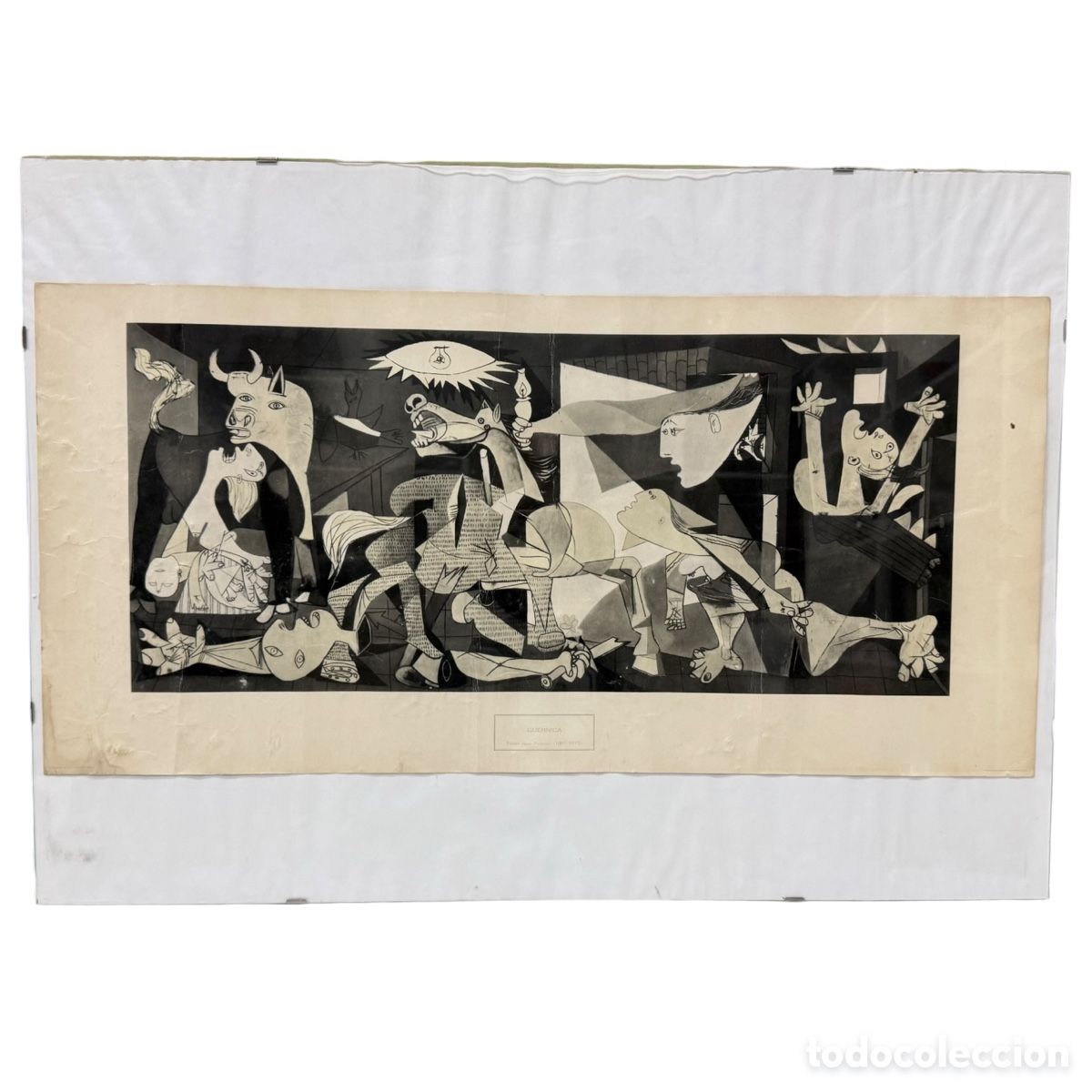 Arte: Reproducci&oacute;n del Guernica de Picasso vintage 1982