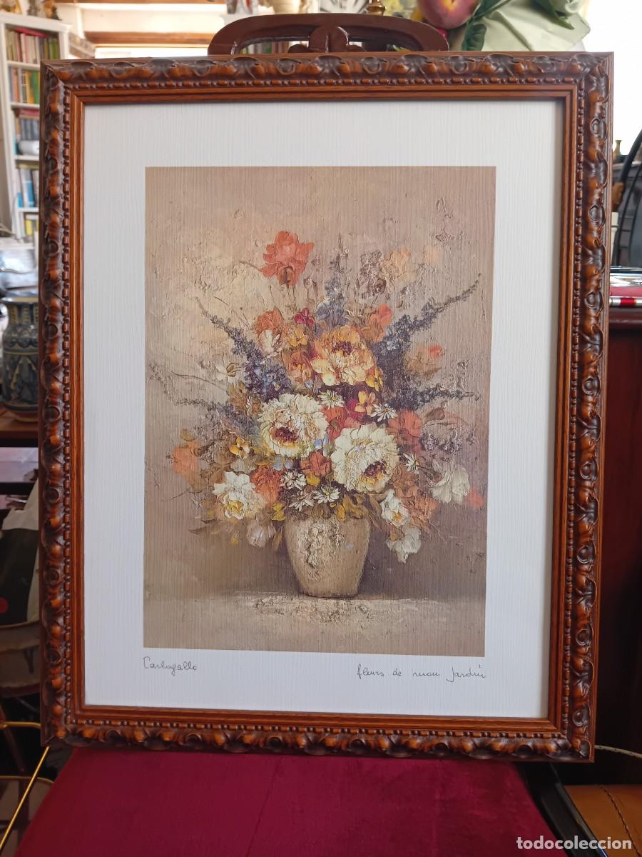 Arte: Bodeg&oacute;n de flores firmado Carlogallo