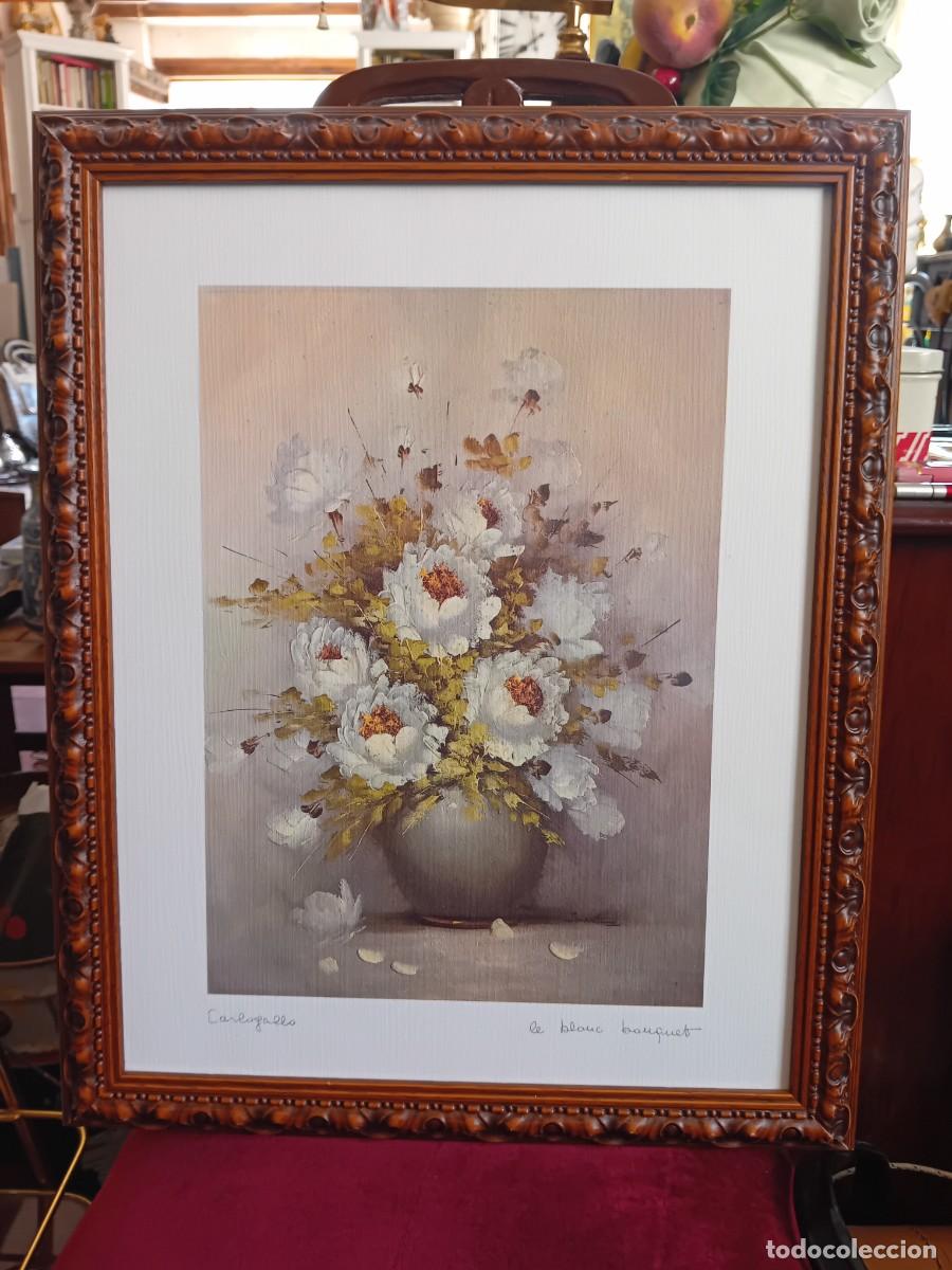 Arte: Bodeg&oacute;n de flores firmado Carlogallo