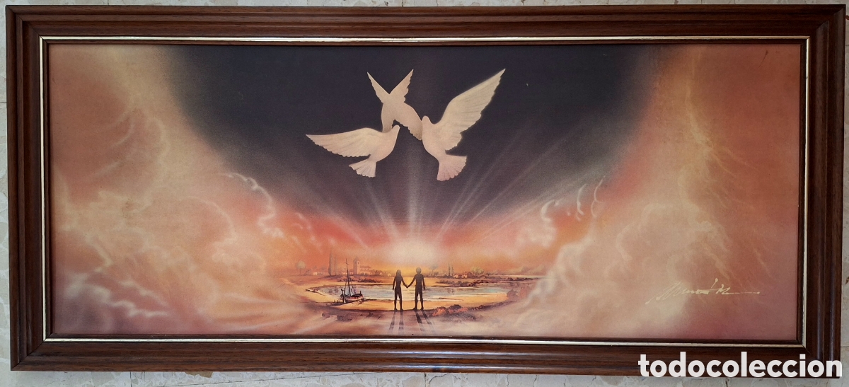 Arte: Pintura l&aacute;mina melam&iacute;nica de los a&ntilde;os 60