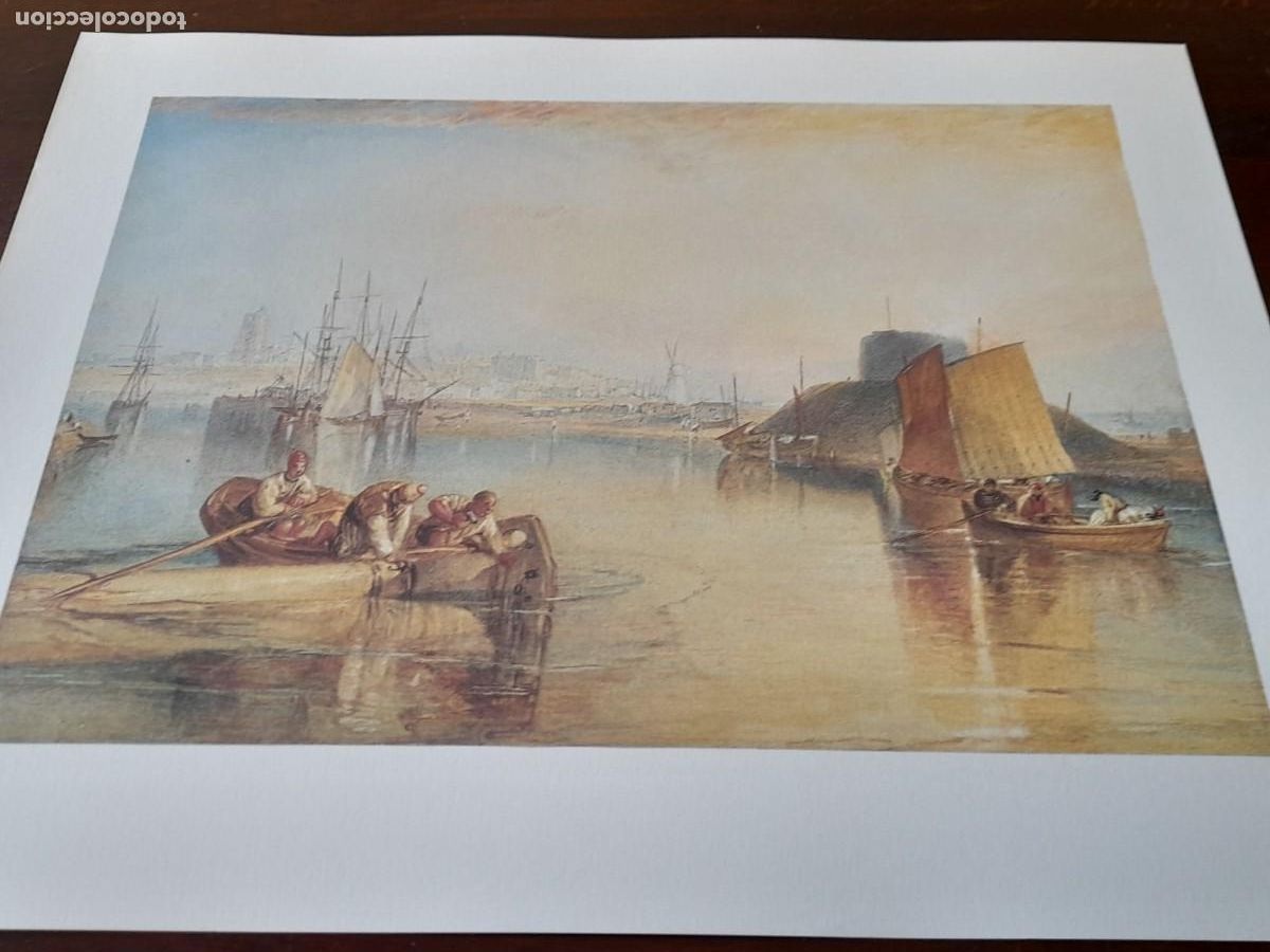 Arte: Acuarela William Turner &rdquo;Design for a Vignette&rdquo; Londres 1775-1851 reproducci&oacute;n el lamina Fine Art