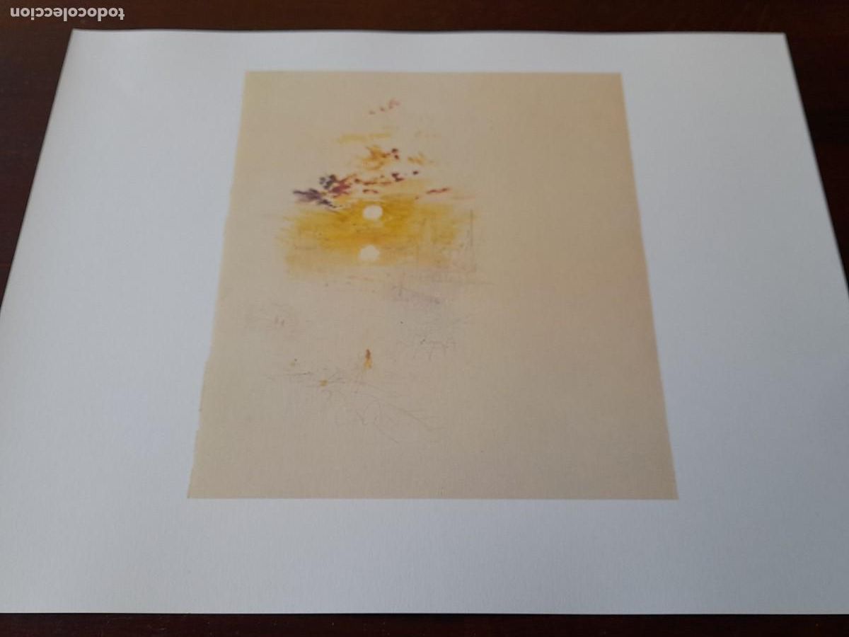 Arte: Acuarela William Turner &rdquo;Merton College, Oxford&rdquo; Londres 1775-1851 reproducci&oacute;n el lamina Fine Art