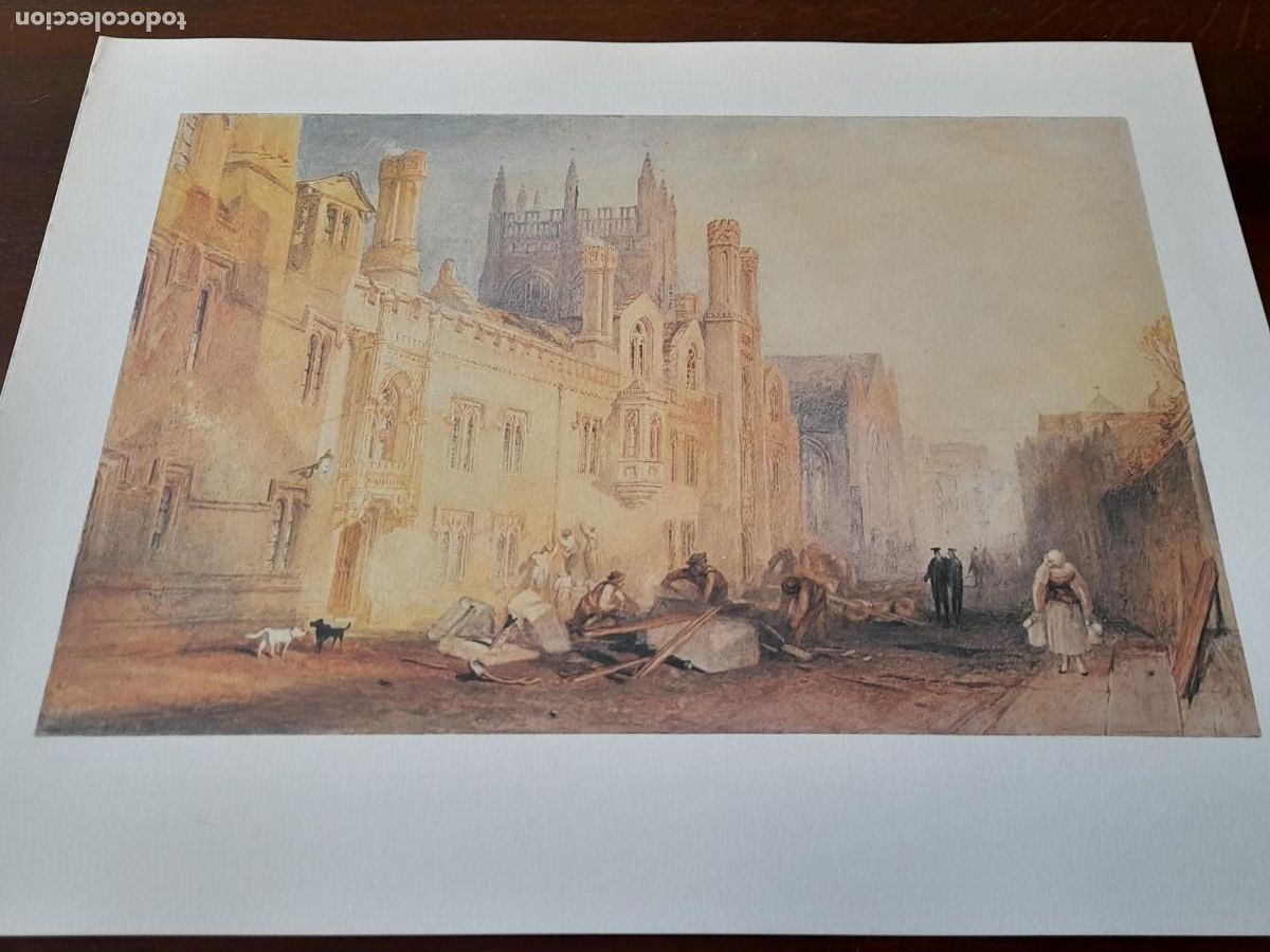 Arte: Acuarela William Turner &rdquo;Colour Study Oxford High&rdquo; Londres 1775-1851 reproducci&oacute;n el lamina Fine Art