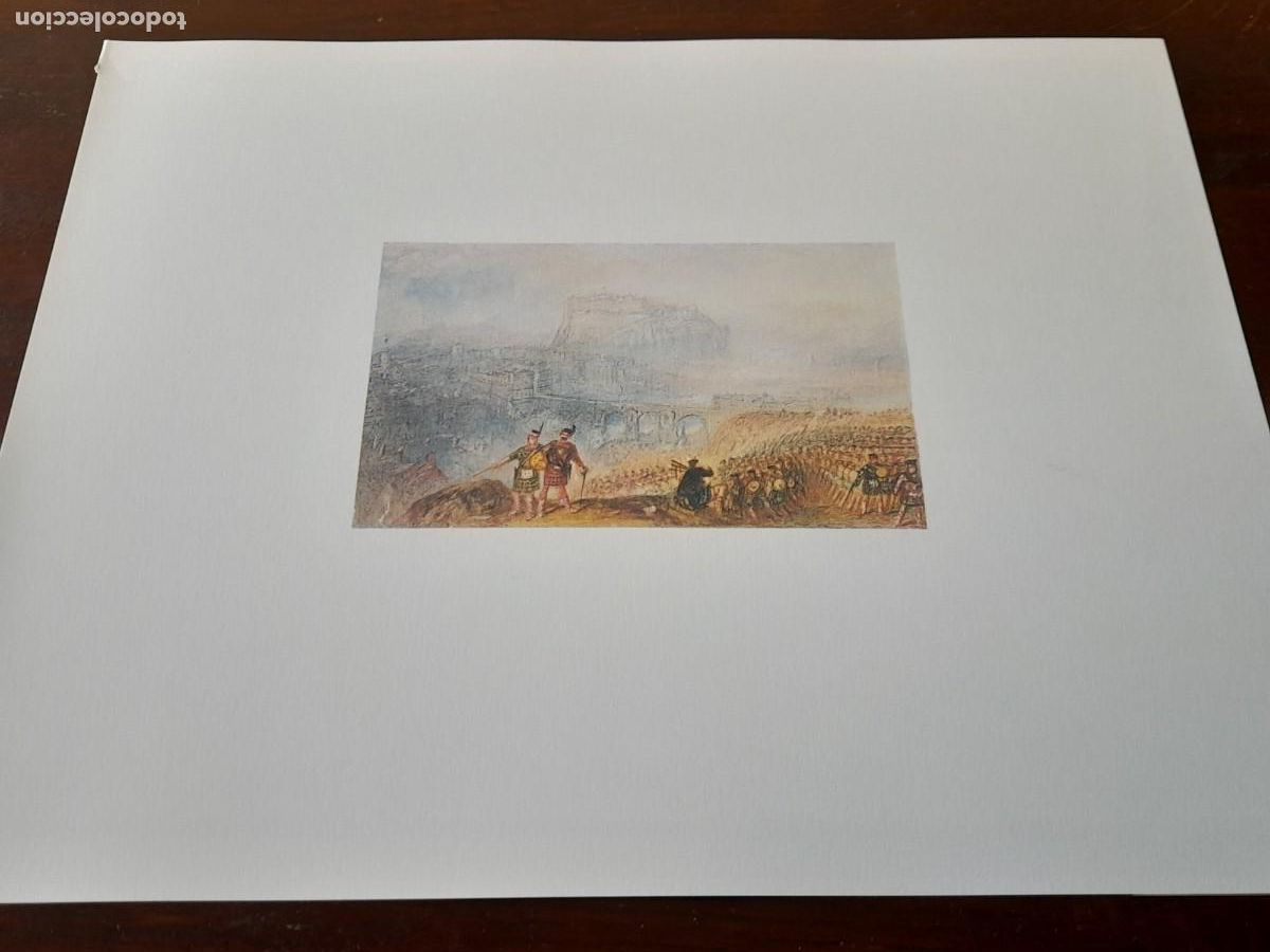 Arte: Acuarela William Turner &rdquo;Folkestone from the Sea&rdquo; Londres 1775-1851 reproducci&oacute;n el lamina Fine Art