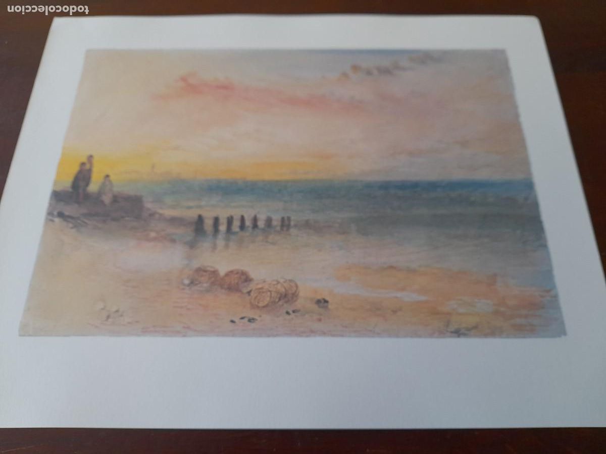 Arte: Acuarela William Turner &rdquo;Venice the Salute and Dogana Londres 1775-1851 reproducci&oacute;n lamina Fine Art