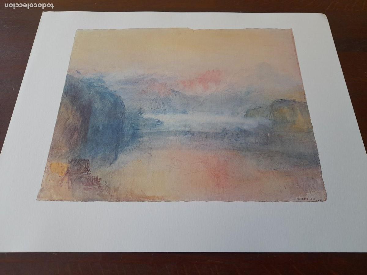 Arte: Acuarela William Turner &rdquo;Sea, Monsters and Vessels&rdquo; Londres 1775-1851 reproducci&oacute;n lamina Fine Art