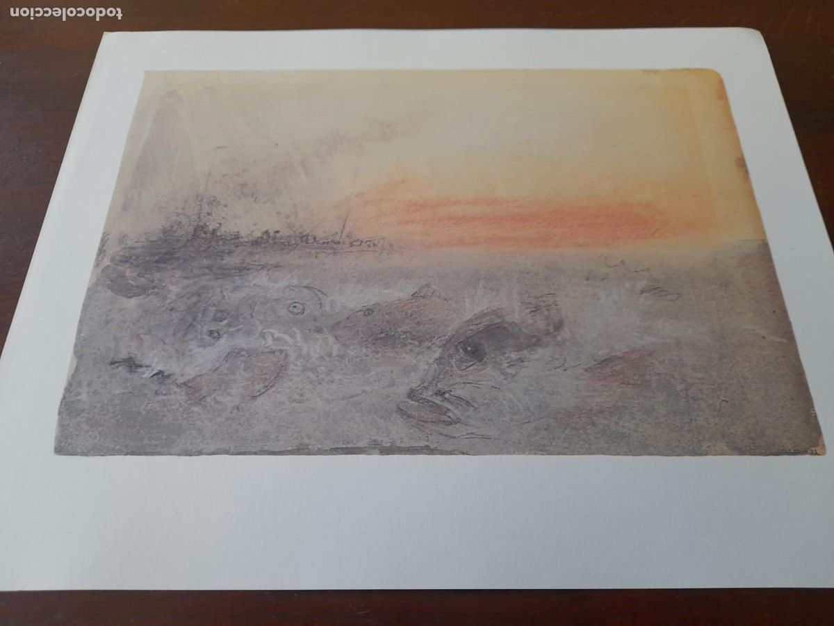 Arte: Acuarela William Turner , Londres 1775-1851 reproducci&oacute;n lamina Fine Art