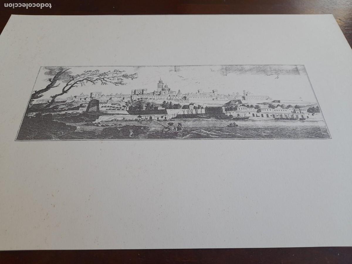 Arte: Litograf&iacute;a historica Tarragona des del mar Magna Tarraco 1785 de gran formato y calidad
