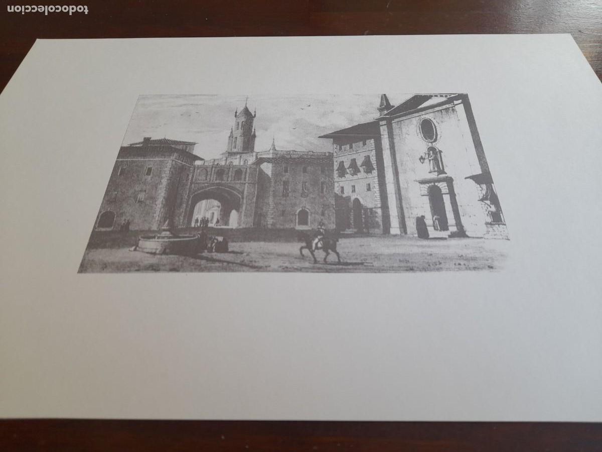 Arte: Litograf&iacute;a historica de la &rdquo;Pla&ccedil;a de la Sang de Reus&rdquo; en 1823. lamina gran formato y calidad