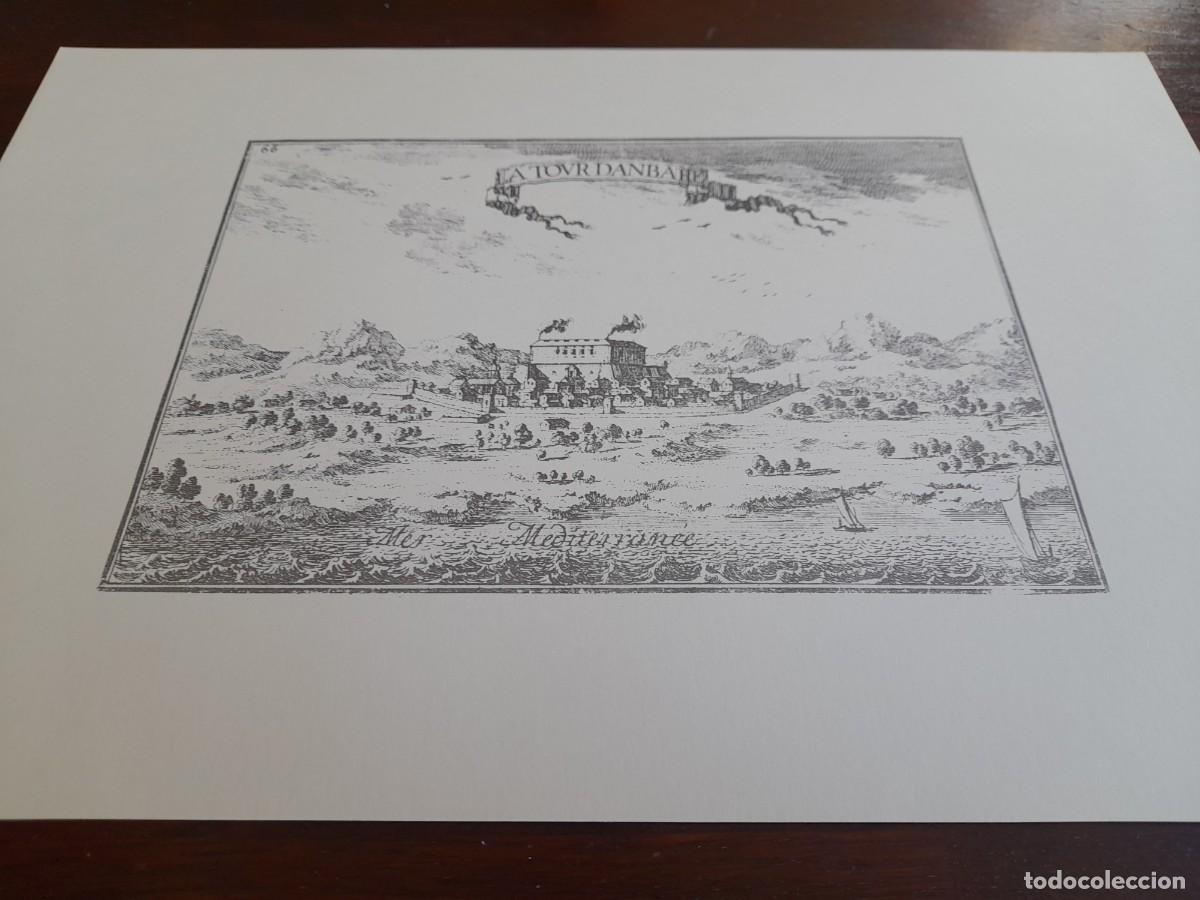 Arte: La Tour Danbare, poblacion amurallada de Torredembarra en 1643 lamina gran formato y calidad