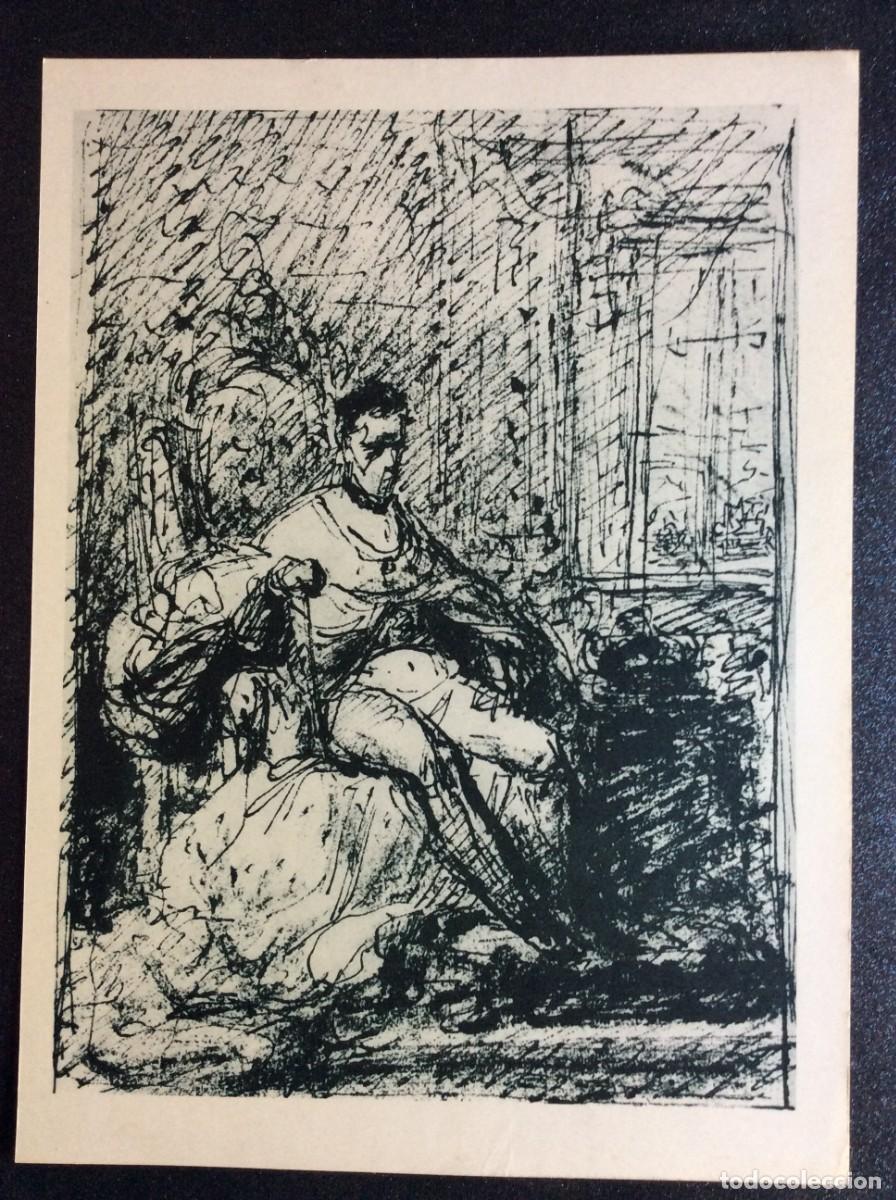 Arte: Arte portuguesa. L&aacute;mina em papel tipo cartolina. Descri&ccedil;&atilde;o no verso.