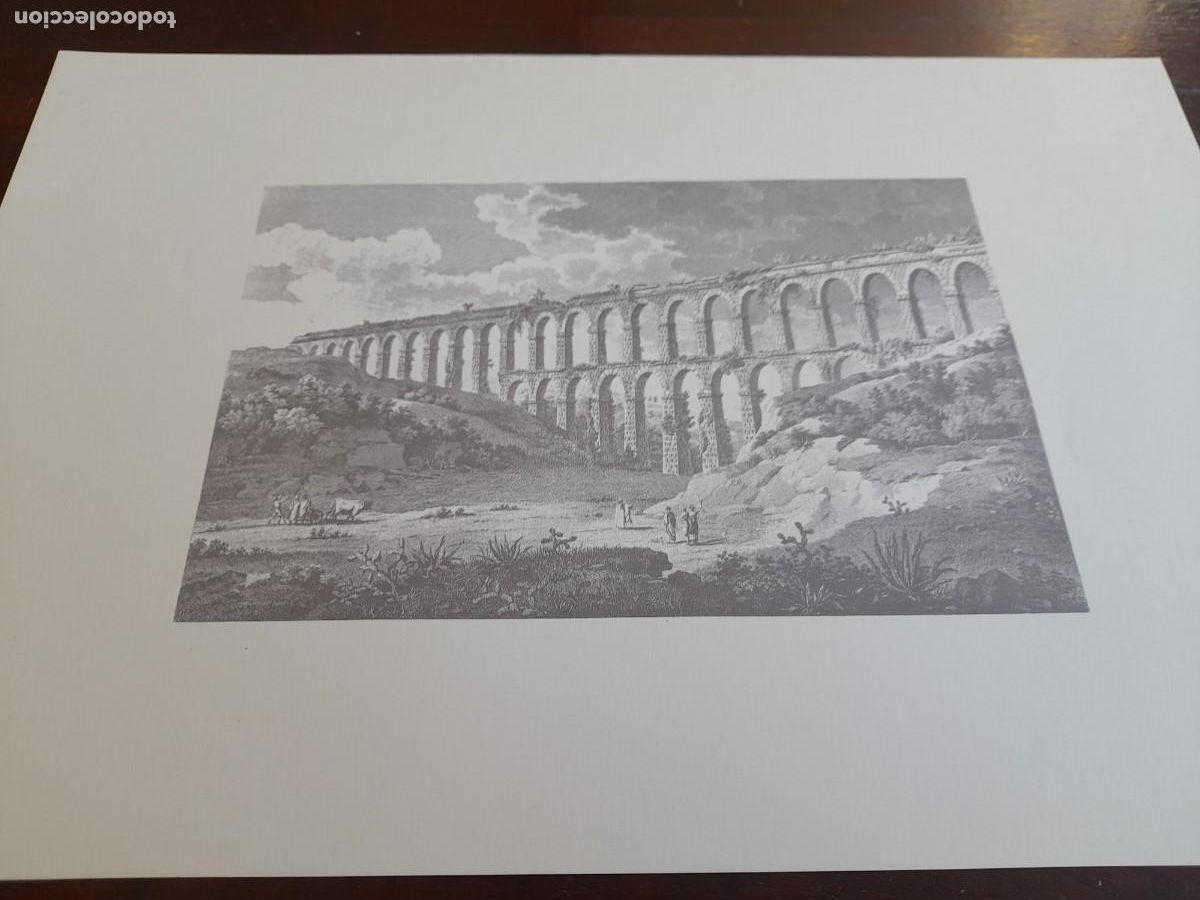 Arte: Litograf&iacute;a historica, Aqueducte Ferreres, Pont del Diable Tarragona 1806 lamina gran formato calidad