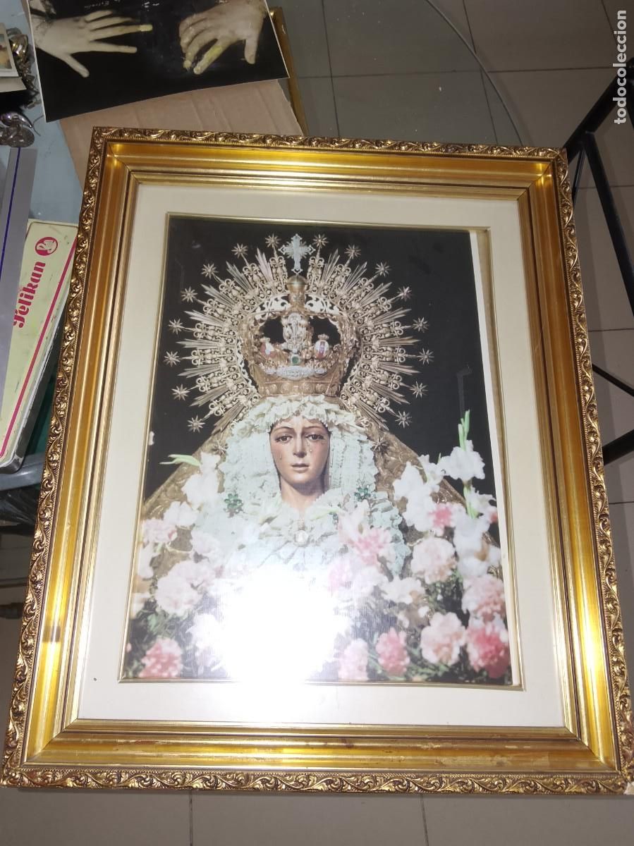 Arte: Lamina enmarcada Mar&iacute;a Sant&iacute;sima de la Esperanza Macarena