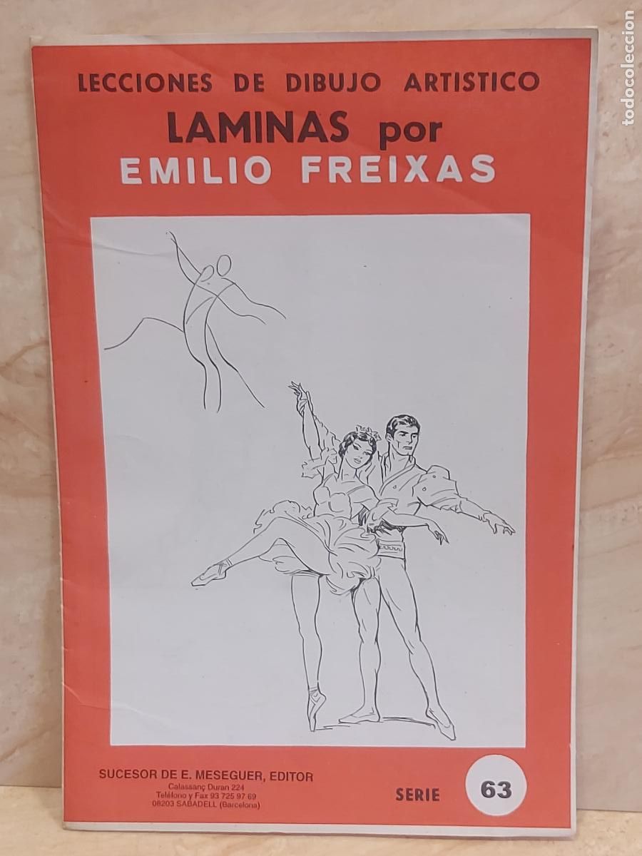 Arte: L&Aacute;MINAS DE DIBUJO ART&Iacute;STICO / SERIE 63 / BALLET II / EMILIO FREIXAS / 12 L&Aacute;MINAS / NUEVO