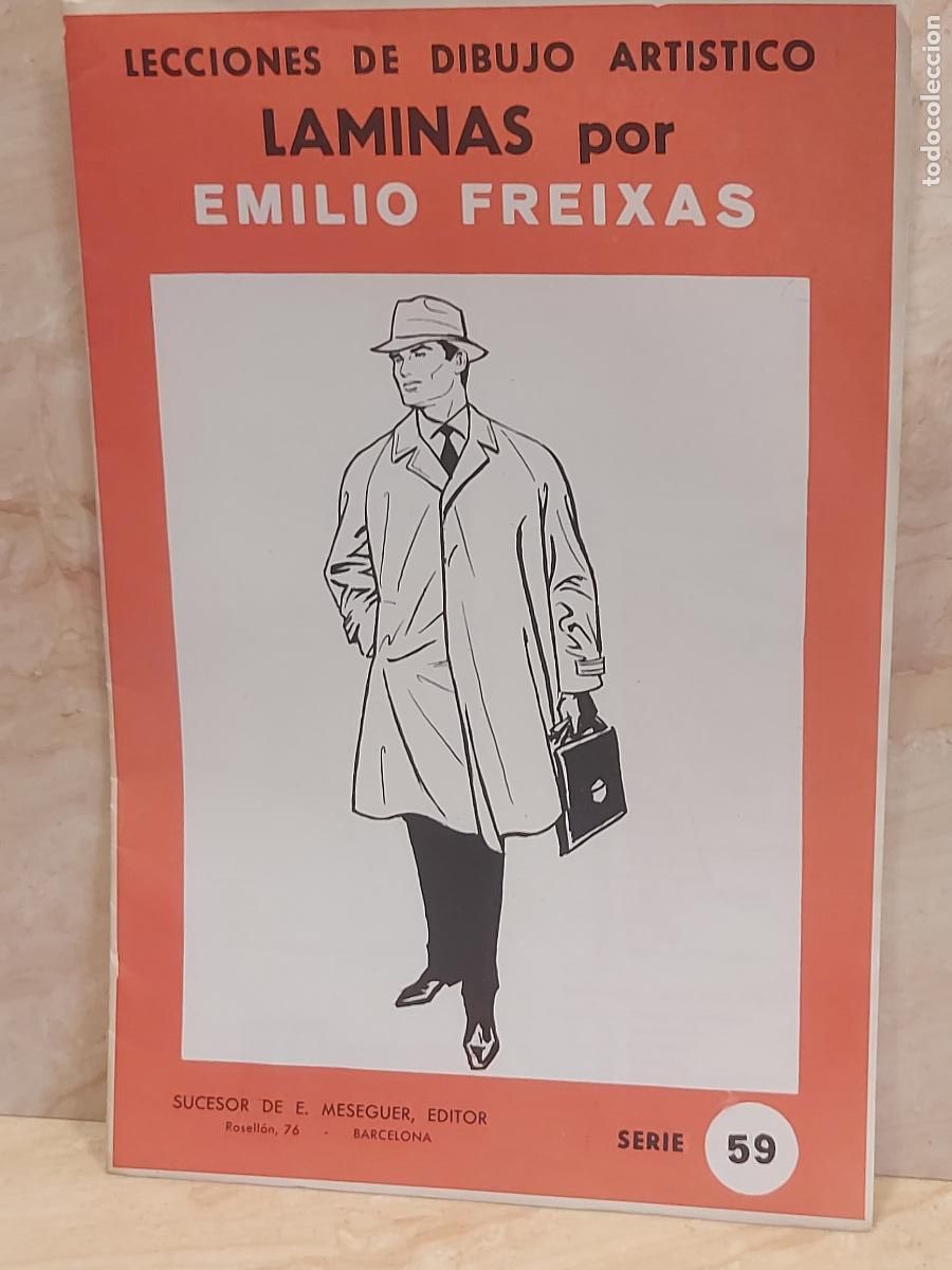 Arte: L&Aacute;MINAS DE DIBUJO ART&Iacute;STICO | SERIE 59 | HOMBRE VESTIDO | EMILIO FREIXAS | 12 L&Aacute;MINAS | NUEVO