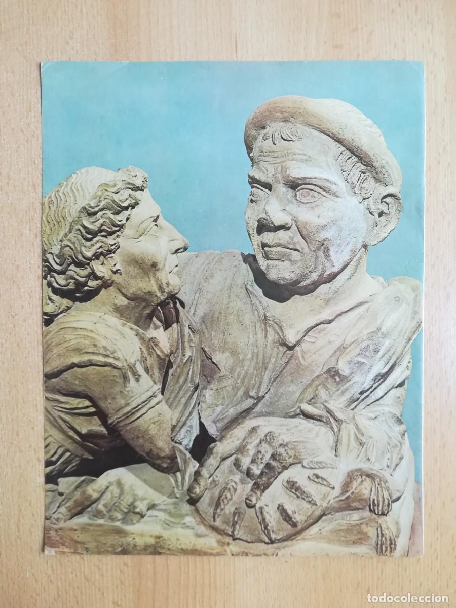 Arte: L&aacute;mina N&ordm; 21. Arte etrusco. Urna de los Esposos. Museo de Volterra, Italia. Historia del Arte.