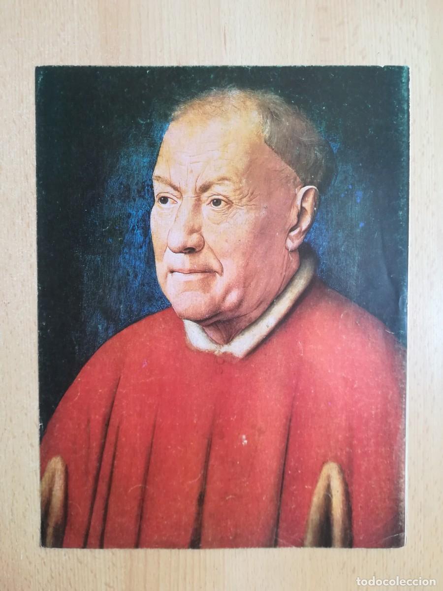 Arte: L&aacute;mina N&ordm; 63. Retrato del cardenal Niccol&ograve; Albergati. Museo de Viena. Historia del Arte.
