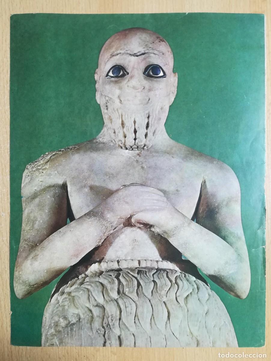 Arte: L&aacute;mina N&ordm; 2. Estatua de Ebih-Il. Museo del Louvre, Par&iacute;s. Historia del Arte.