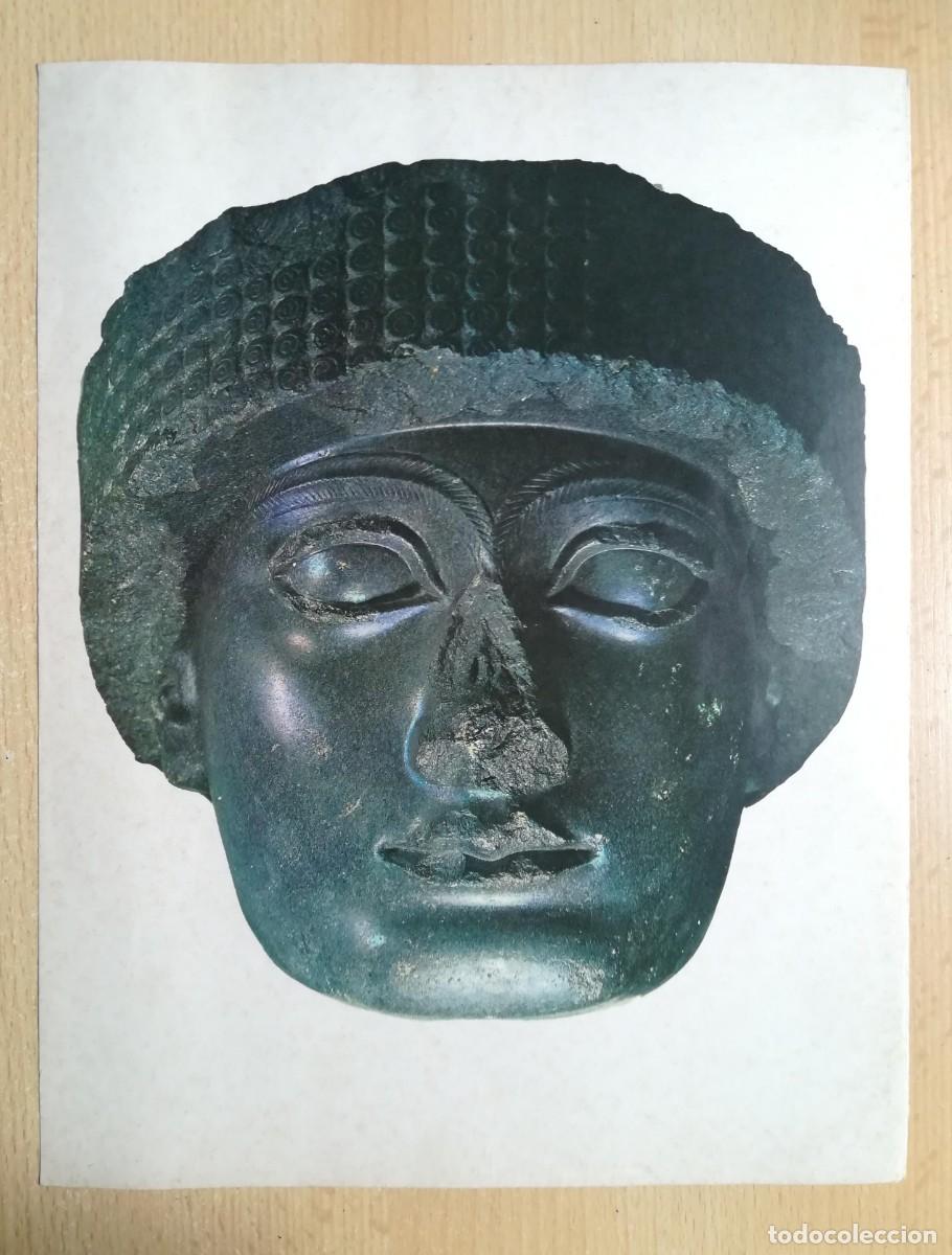 Arte: L&aacute;mina N&ordm; 3. Arte Sumerio. Cabeza de Gudea. Museo del Louvre, Par&iacute;s. Historia del Arte.