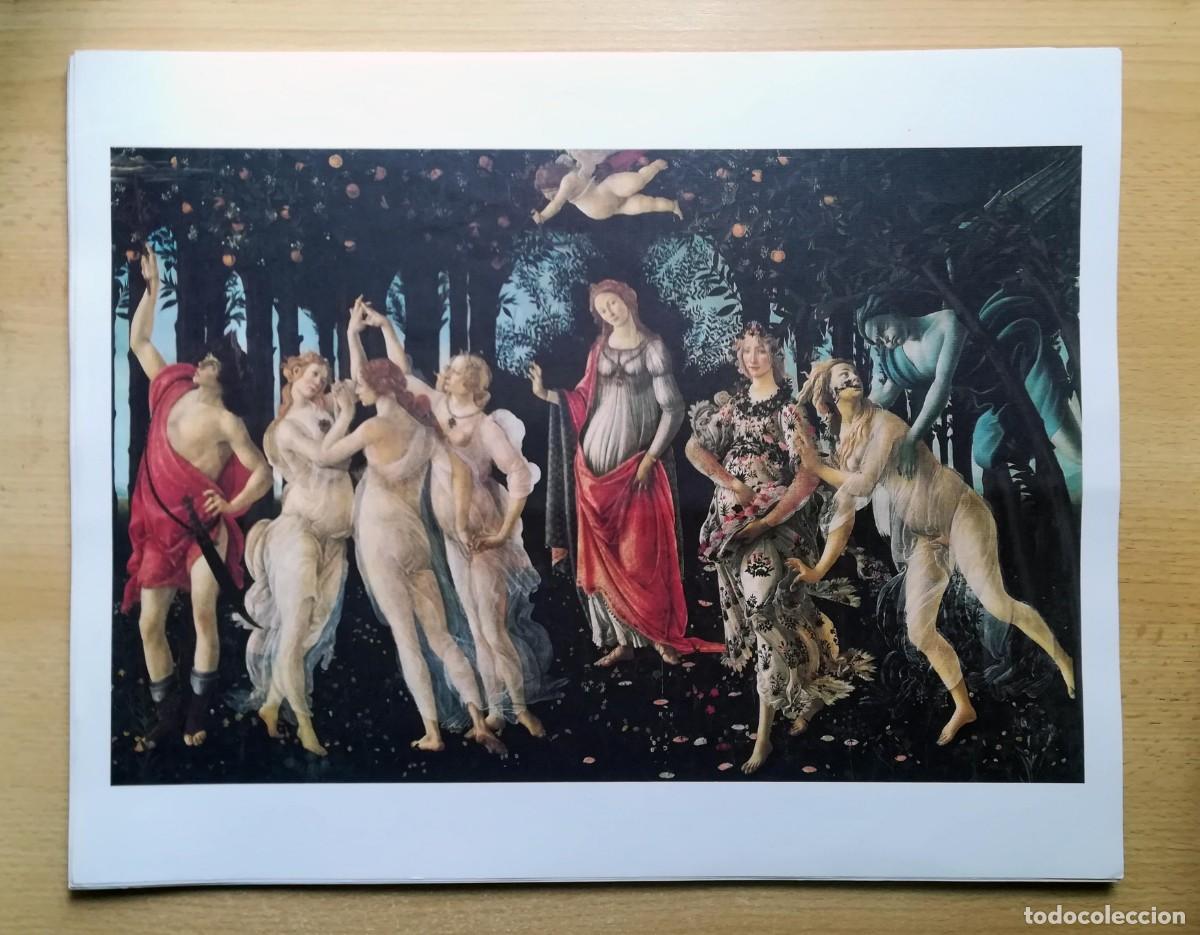 Arte: L&aacute;mina de Bottichelli. La primavera.