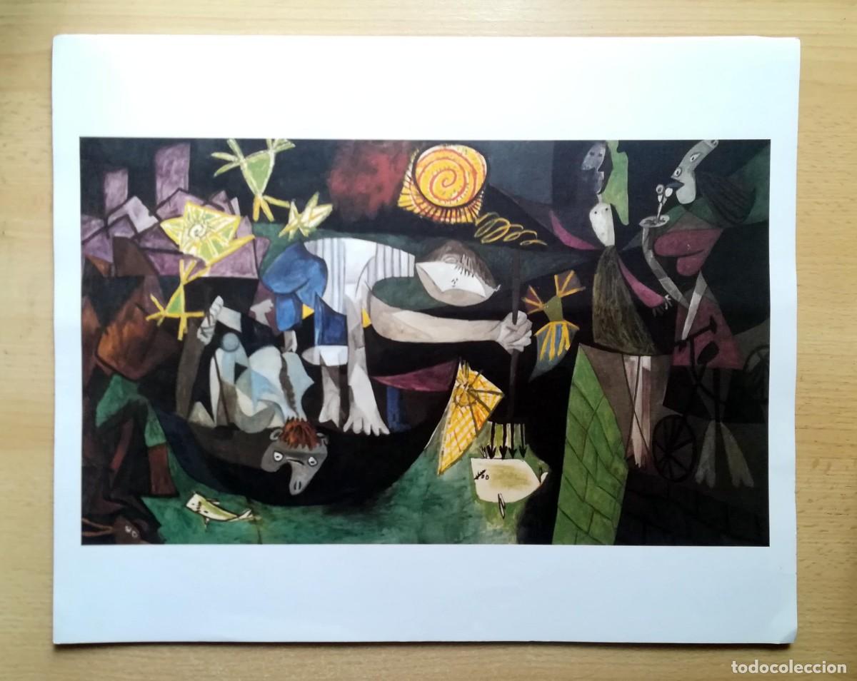 Arte: L&aacute;mina de Pablo Picasso. Pesca nocturna en Antibes.