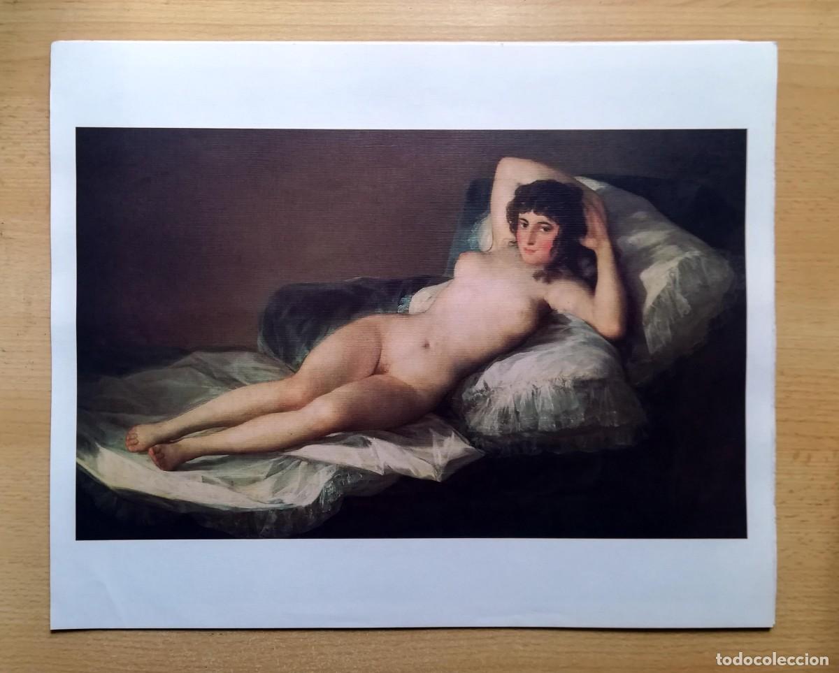 Arte: L&aacute;mina de Francisco de Goya. La maja desnuda.