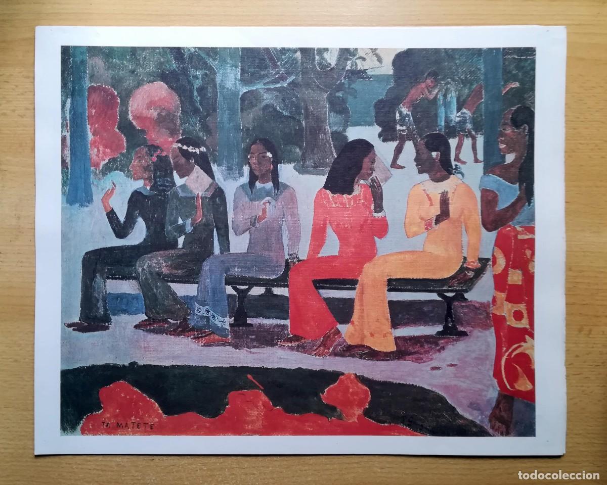 Arte: L&aacute;mina de Paul Gauguin. Ta Matete.