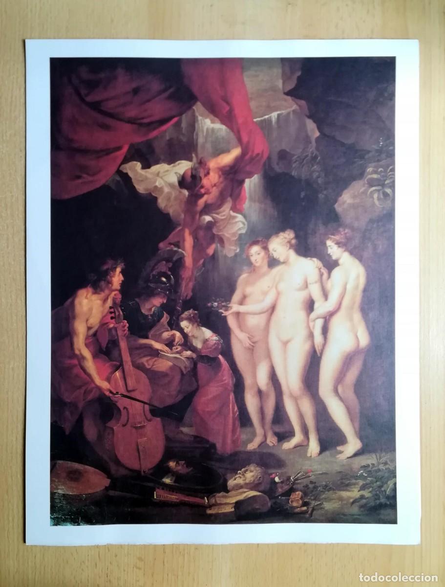 Arte: L&aacute;mina de Pedro Pablo Rubens. La educaci&oacute;n de Mar&iacute;a de Medicis.