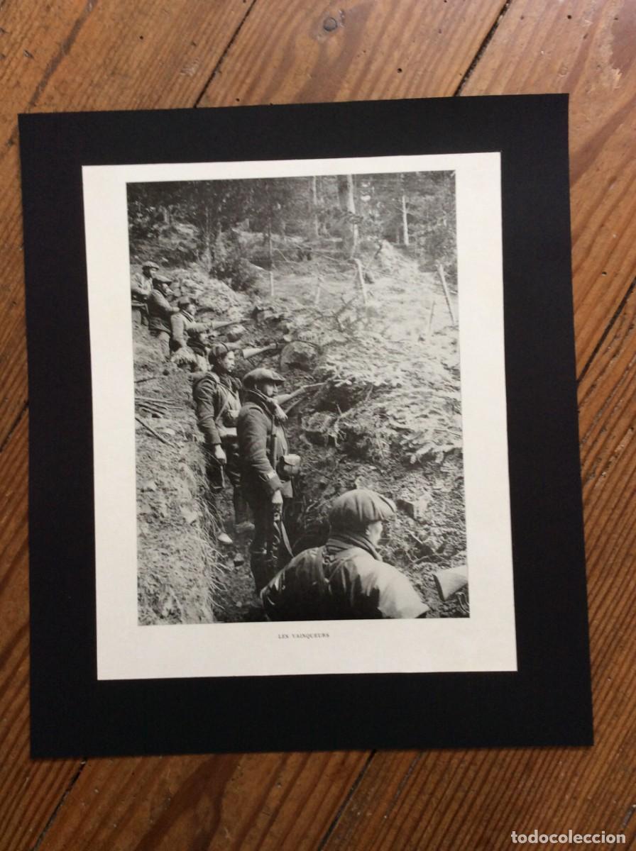 Arte: Tema: 1.-&ordf; Guerra mundial. Les vainqueurs ( Os vencedores). L&aacute;mina fotogr&aacute;fica de 191?