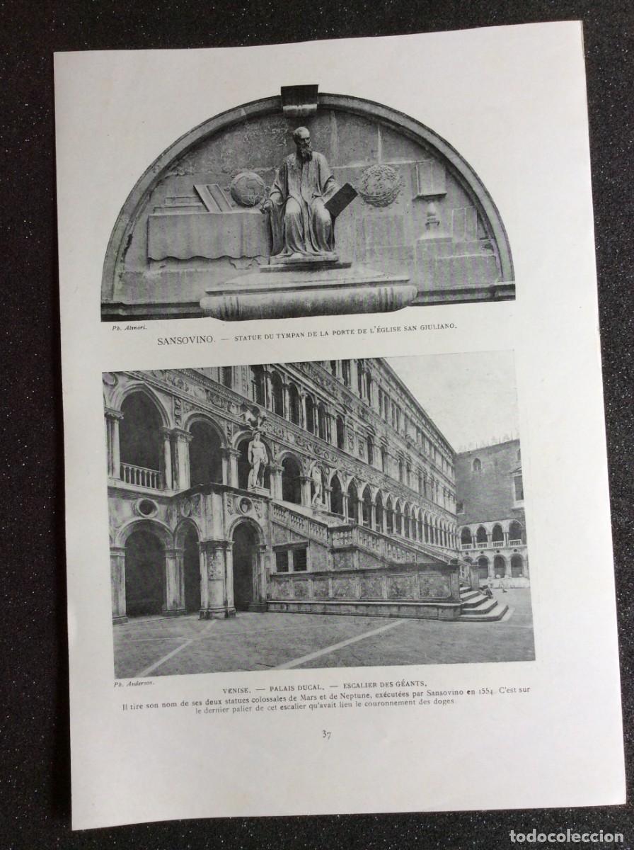 Arte: Arte, monumentos, paisajes, historia y curiosidad. L&aacute;mina fotog. francesa de 191? Anverso y reverso.