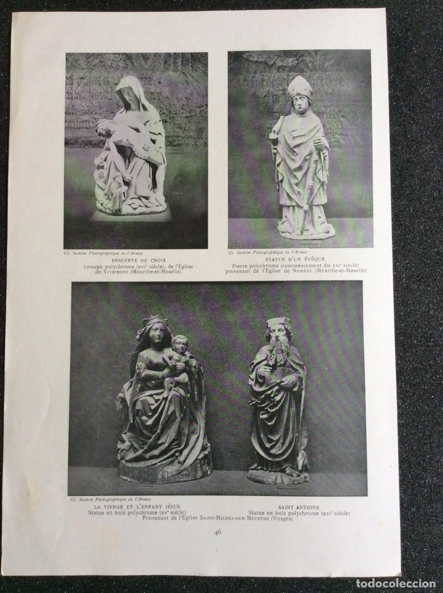 Arte: Arte, monumentos, paisajes, historia y curiosidad. L&aacute;mina fotog. francesa de 191? Anverso y reverso.