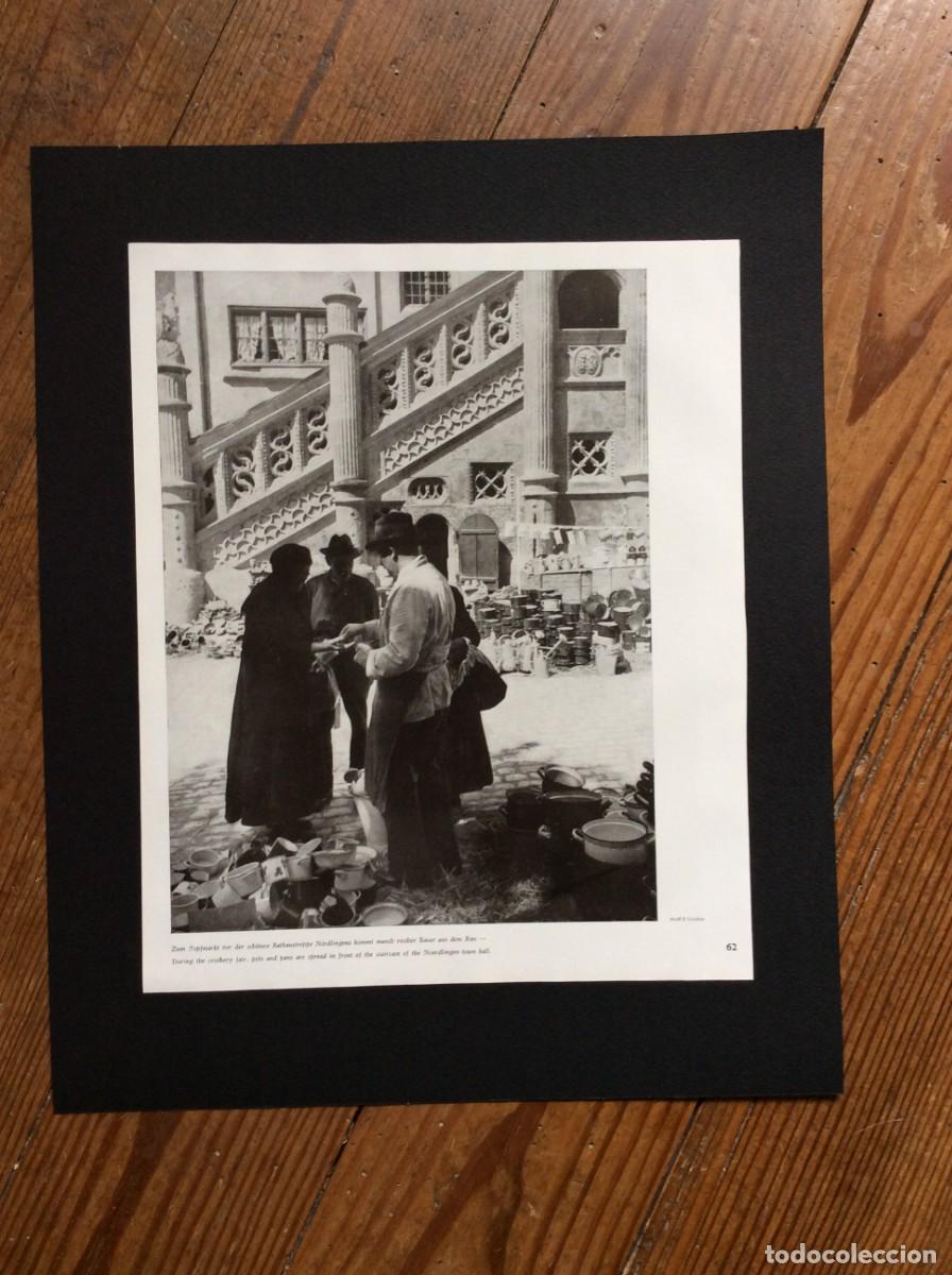 Arte: Costumes, vilas, paisagens rurais e urbanas e cidad&atilde;os da Alemanha p&oacute;s - guerra, 1950. L&aacute;mina fotog