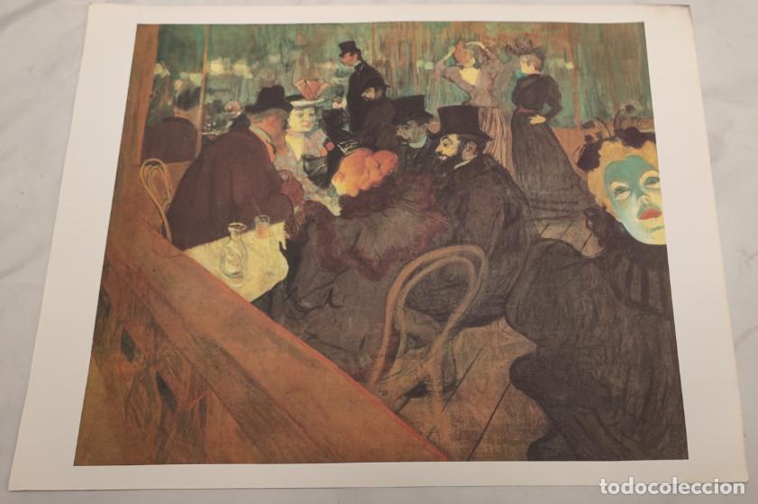 Arte: LAMINA EL MUNDO, EN EL MOULIN ROUGE, TOULOUSE-LAUTREC