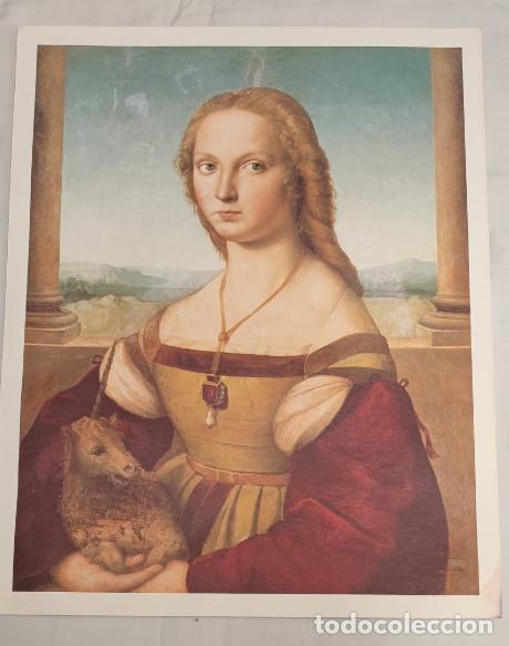 Arte: LAMINA EL MUNDO, DAMA DEL UNICORNIO, RAFAEL SANZIO