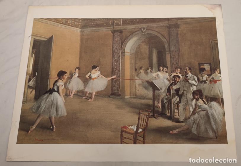 Arte: LAMINA EL MUNDO, ENSAYO DE DANZA EN LA OPERA, EDGAR DEGAS