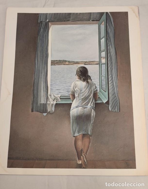 Arte: LAMINA EL MUNDO, MUCHACHA EN LA VENTANA, SALVADOR DALI