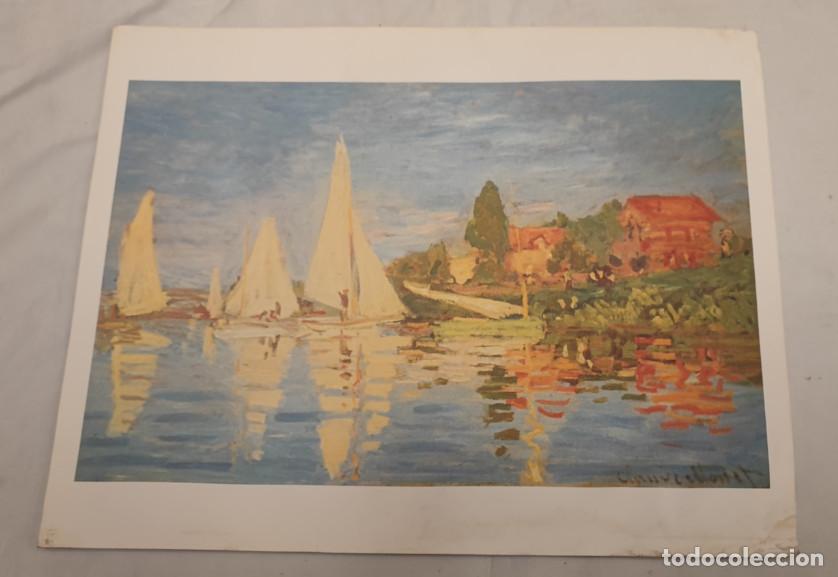 Arte: LAMINA EL MUNDO, REGATAS EN ARGETEUIL, MONET