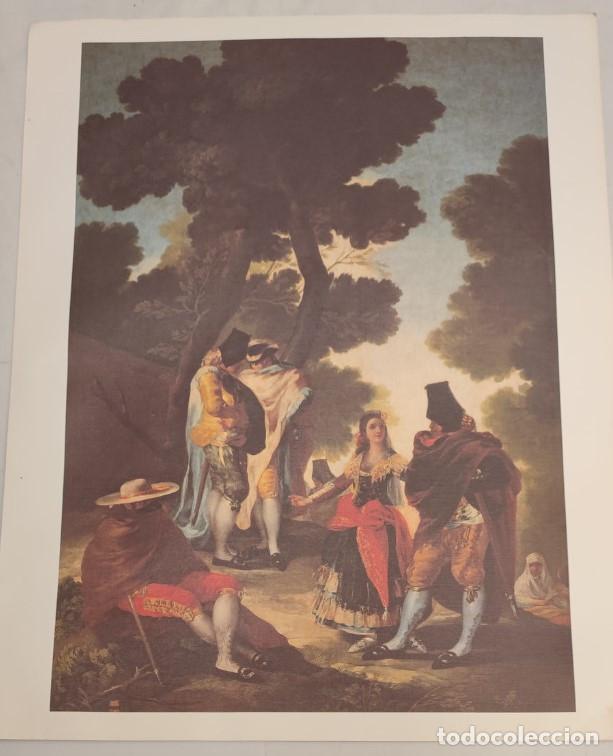 Arte: LAMINA EL MUNDO, MAJA Y LOS EMBOZADOS, GOYA