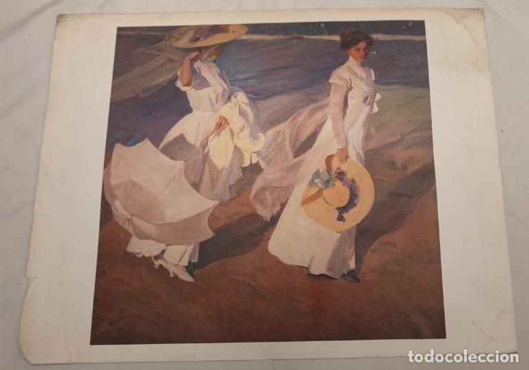Arte: LAMINA EL MUNDO, PASEO A ORILLAS DEL MAR, SOROLLA