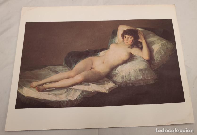 Arte: LAMINA EL MUNDO, LA MAJA DESNUDA, GOYA