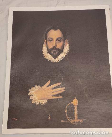 Arte: LAMINA EL MUNDO, EL CABALLERO DE LA MANO EN EL PECHO, EL GRECO