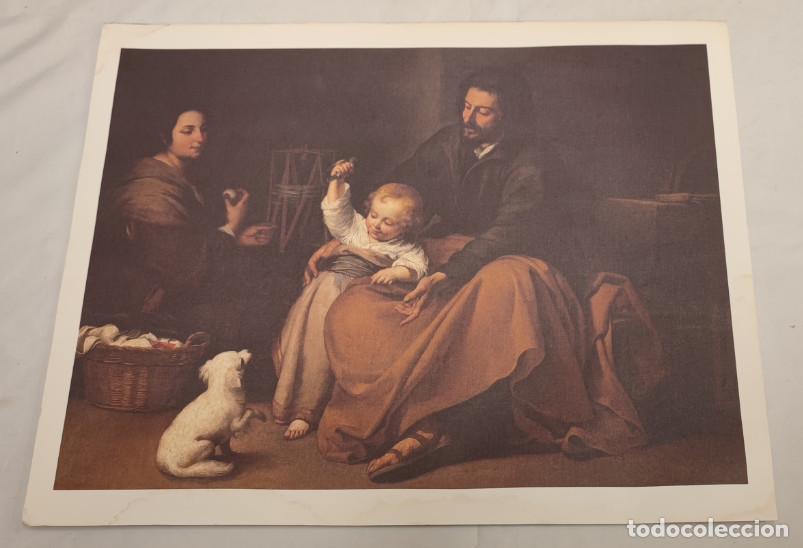 Arte: LAMINA EL MUNDO, LA SAGRADA FAMILIA DEL PAJARITO, MURILLO