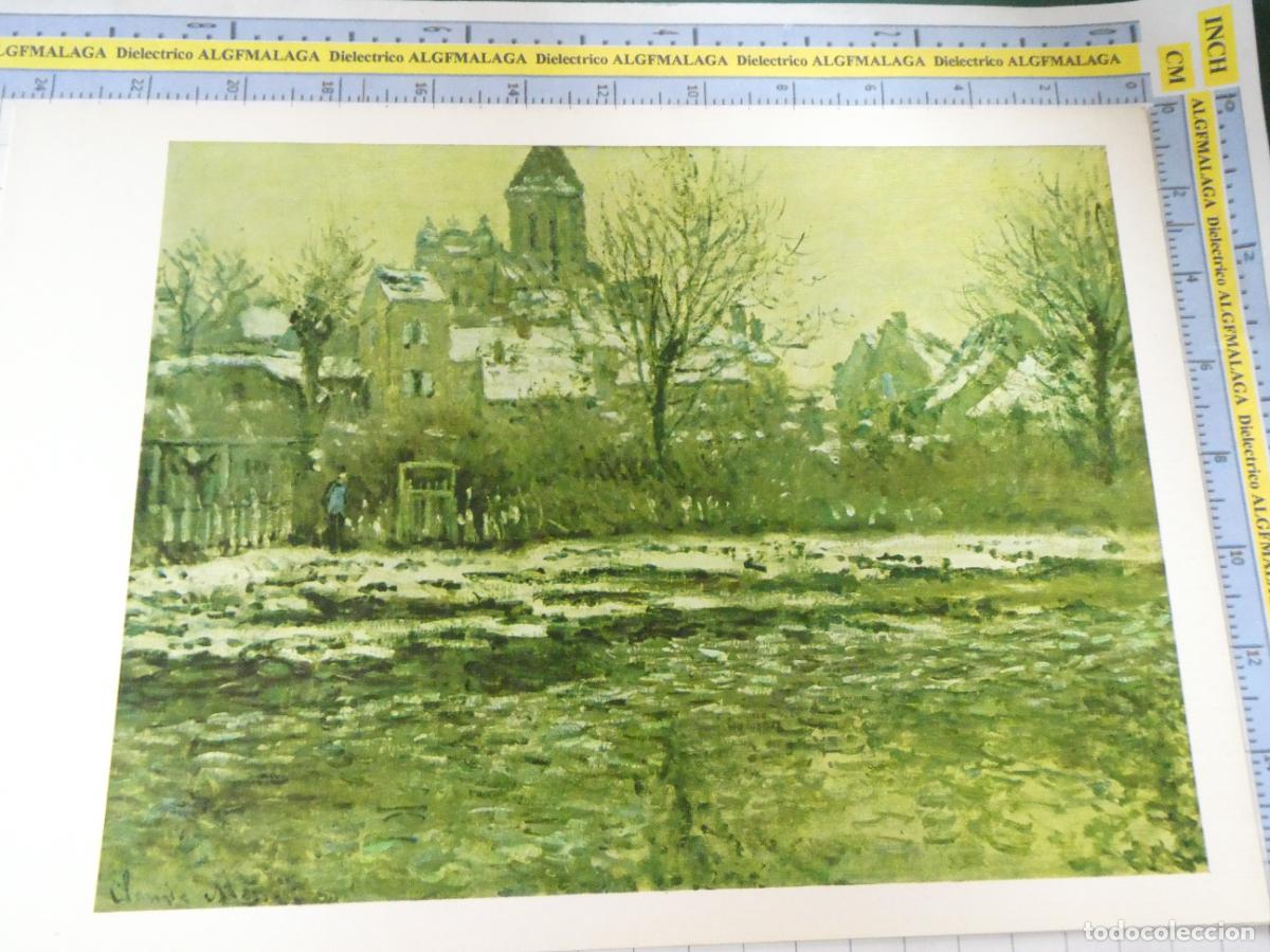Arte: L&Aacute;MINA ARTE PINTURA MUSEO JEU DE PAUME PARIS. EFECTO NIEVE DE CLAUDE MONET. 33